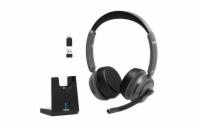 PORT CONNECT ON&apos;R 700 Binaurální Bluetooth stereo headset PRO s nabíjecí základnou, černá