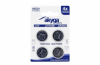 Akyga lithiová baterie CR2032 Li-MnO2, 3V/210mAh, blister 4x