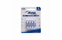 Akyga alkalická baterie AAA LR03 Zn-MnO2, 1.5V/1300mAh, blister 4x