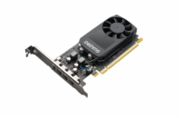 nVIDIA Quadro P1000 4GB GDDR5 Profesionální grafická karta, čip NVIDIA Quadro P1000, 640 CUDA jader, 4 GB paměti typu GDDR5, 128bitová sběrnice, rozhraní PCIe 3.0. Výstup: 4 x mDP, Standard profile