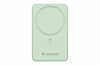 Verbatim magnetická bezdrátová powerbanka Charge &apos;n&apos; Go Essentials, 10000mAh, zelená