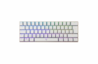 White Shark herní mechanická klávesnice SHINOBI 2 , CZ/SK layout,červený switch, bílá (GK-4115)