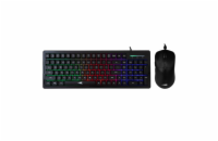 Baracuda ORCA herní set membránová klávesnice a myš, US layout, černá (BGC-011)