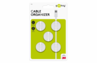 Organizér na kabely GOOBAY 95183 5ks White