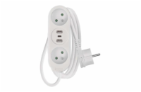 Prodlužovací přívod 2 zásuvky 1,4m EMOS P0211E USB