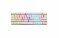 White Shark herní mechanická klávesnice WAKIZASHI 2, červený SW, US layout, bílá (GK-002211V2)