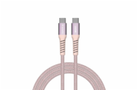 Verbatim magnetický kabel Sync &amp; Charge USB-C to USB-C 100W 120 cm růžový