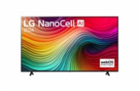 LG NANO82 75" TV, 4K Ultra HD, NanoCell, webOS, HDR, Bluetooth 5.1, WiFi, ThinQ, AI Sound Pro
