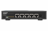 QNAP switch QSW-3205-5T (5x 10GbE port, pasiv. chlazení, podpora 100M/ 1G/ 2,5G / 5G a 10G)
