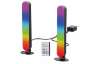 Solight LED RGB osvětlení Gaming, dálkový ovladač, zvukový senzor, USB