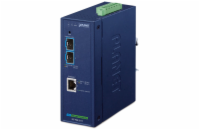 Planet IXT-900-2X1T průmyslový konvertor 1x 10G Base-T / 2x SFP+ 10GBase-X, IP40, -40~75°C, dual power, SNMP