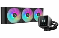 DEEPCOOL vodní chladič MYSTIQUE 360 ARGB / 3x120mm ARGB fan / dig. displej / Intel i AMD / černý