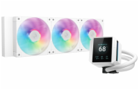 DEEPCOOL vodní chladič MYSTIQUE 360 ARGB / 3x120mm ARGB fan / dig. displej / Intel i AMD / bílý