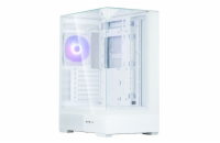 Zalman skříň P40 Prism / miniIT / 120mm ARGB fan / 2xUSB 3.0 / USB-C / panoramatická / bílá