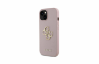 Guess PU 4G Metal Logo Zadní Kryt pro iPhone 15 Růžová Zadní kryt z umělé kůže s metalickým logem 4G v růžové barvě, poskytuje ochranu proti oděrkám a lehkým nárazům. Tento kryt kombinuje praktičnost