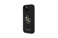 Guess PU 4G Metal Logo Zadní Kryt pro iPhone 14 Černá Zadní kryt z umělé kůže s metalickým logem 4G v černé barvě, poskytuje ochranu proti oděrkám a lehkým nárazům. Tento kryt kombinuje praktičnost s