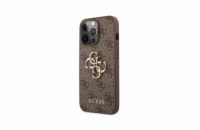 Guess PU 4G Metal Logo Zadní Kryt pro iPhone 13 Pro Hnědá Zadní kryt z umělé kůže s metalickým logem 4G v hnědé barvě, poskytuje ochranu proti oděrkám a lehkým nárazům. Tento kryt kombinuje praktično