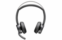 Poly Voyager Focus 2 MS Teams bezdrátová náhlavní souprava, USB-A/C adaptér, stereo