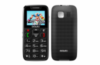 EVOLVEO EasyPhone, mobilní telefon pro seniory s nabíjecím stojánkem, černá