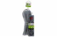 Prodlužovací kabel 3 zásuvky 5m QTEC Q-402F s vypínačem