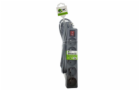 Prodlužovací kabel 5 zásuvek 2m QTEC Q-394F s vypínačem