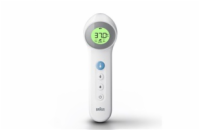 Braun BNT400WE bezkontaktní teploměr, Age Precision, tichý režim, podsvícený displej, bílý