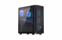 Endorfy Signum 300 ARGB EY2A006 Endorfy skříň Signum 300 ARGB / 2xUSB 3.0 / 4x120mm fan PWM ARGB / mesh panel / tvrzené sklo / černá