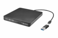 Sandberg USB-C/A DVD Drive, externí mechanika, černá