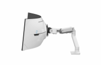 ERGOTRON HX Desk Monitor Arm with VHD Pivot, stolní rameno pro hluboce zakřivené monitory (1000R), bílé
