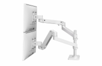 ERGOTRON LX Pro Dual Stacking Arm, stolní dvouramenný držák pro 2 monitry, bílá