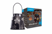 Svítidlo solární ML-LT008B LED závesné, Květina, černé