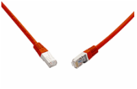 SOLARIX 10G patchkabel CAT6A SFTP LSOH 1m,červený