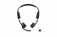 Shokz OpenMeet UC, USB-C adaptér, Bluetooth náhlavní sluchátka před uši s mikrofonem, černá