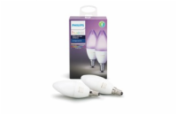 PHILIPS Hue White and Color Ambience, 2x žárovka svíčková 6,5W E14 B39 DIM