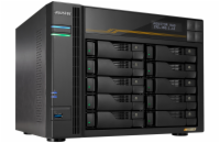 Asustor Lockerstor 10 Gen3 AS6810T   10x 2,5"/3,5" SATA III/ 16GB RAM/ Dual 10GbE Ports/ Dual 5GbE Ports/ 4x M.2 SSD