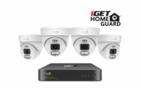 iGET HGNVK84804 - kamerový PoE set, 2K rozlišení, 8CH NVR + 4x kamera se zvukem, IR + LED, CZ app