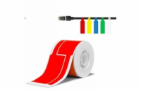Niimbot štítky na kabely T 25x76mm 200ks Červené pro B21, B21S, B3, B1S