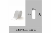 Niimbot štítky RP 14x40mm 160ks Bílé pro D11, D11-M, D110, D110-H