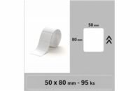 Niimbot štítky R 50x80mm 95ks Bílé pro B21, B21S, B3, B1S