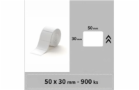 Niimbot štítky T 50x30mm 900ks Bílé pro K3
