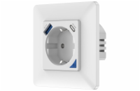 IMMAX NEO SMART chytrá vnitřní zásuvka bez kolíku (typ F)/ 16A/ 1x USB/ 1x USB-C/ PD 20W/ Zigbee/ LIDL/ TUYA