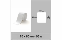 Niimbot štítky RP 70x80mm 95ks Bílé pro B3S