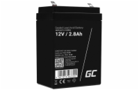 Green Cell AGM VRLA 12V 2.8Ah maintenance-free battery for the alarm system, cash register, toys