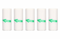 HELMER samolepící kotoučky pro termo tiskárnu TP01/TP02/ 55mm x 25mm/ 5ks/ bílé