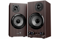 GENIUS repro SP-HF520BT Dark Brown/ 2.0/ Bluetooth 5.3/ 20W/ Dřevěné/ tmavě hnědé