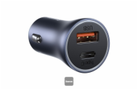 Baseus rychlonabíječka do auta Golden Contractor Pro Dual USB+USB-C 40W tmavě šedá