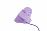 Vertikální myš Natec CRAKE 2 PRO/Vertikální/Optická/Pro praváky/12 400 DPI/Drátové USB-A/Fialová