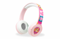 Bluetooth sluchátka Tlapková patrola růžová