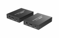 XtendLan CAT6 HDMI extender, vysílač+přijímač, 40m 4k/2k/1080p po jednom CAT6 kabelu, POC, přenos IR