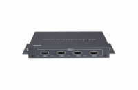 XtendLan HDMI multiviewer/kvadrátor, 4x vstup, 1x výstup, do 1080p, IR ovladač